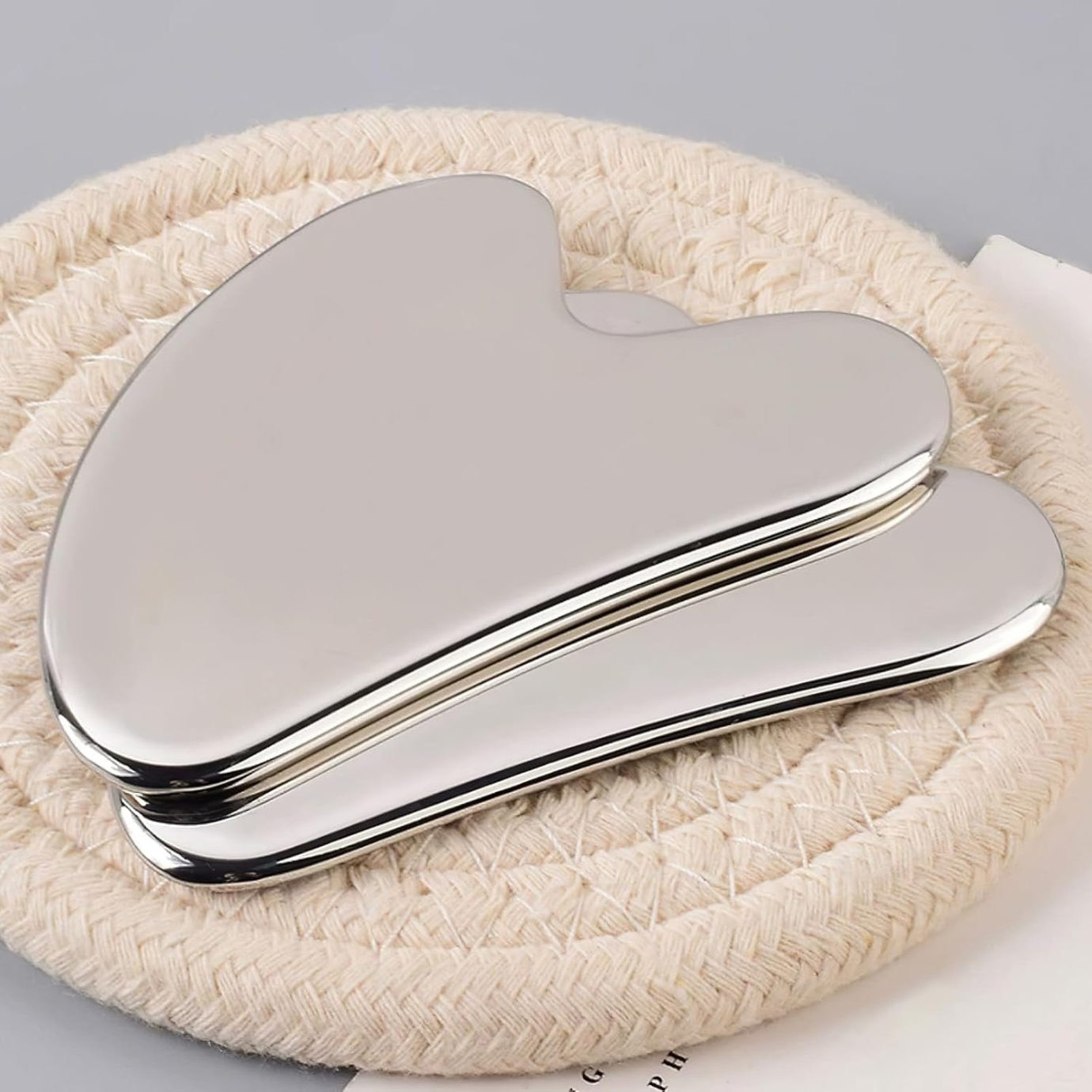 Gua Sha stone stainless steel