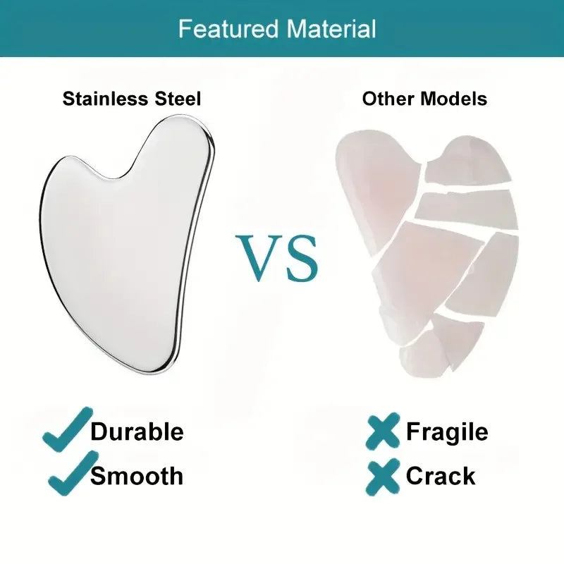 Gua Sha stone stainless steel